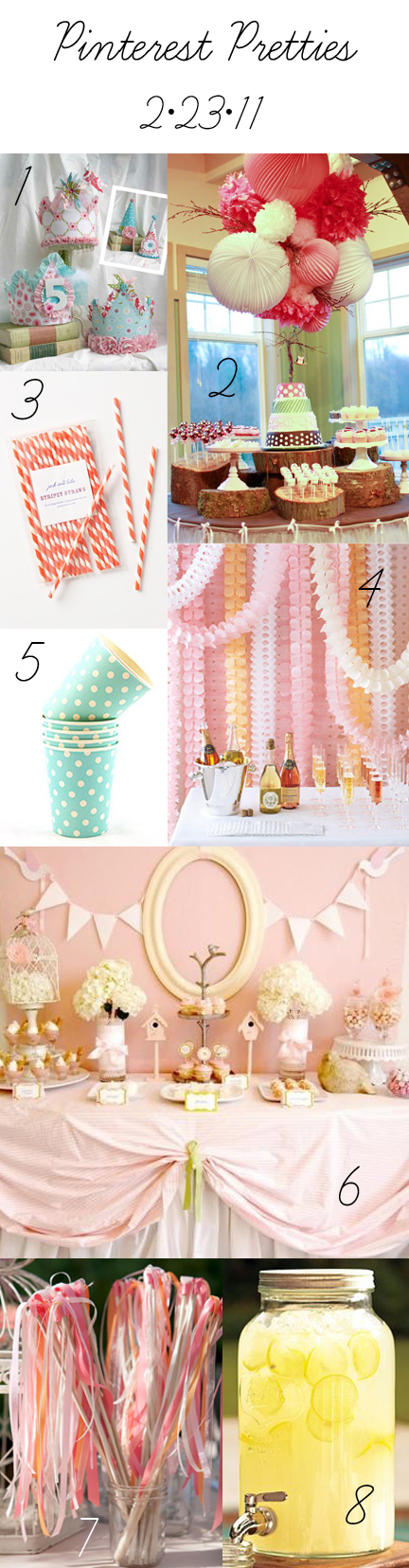Pins from Pinterest about parties